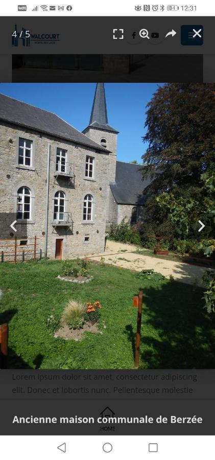 Maison D'Hote Les Notes Endormies Suite Le Refuge Walcourt Bagian luar foto